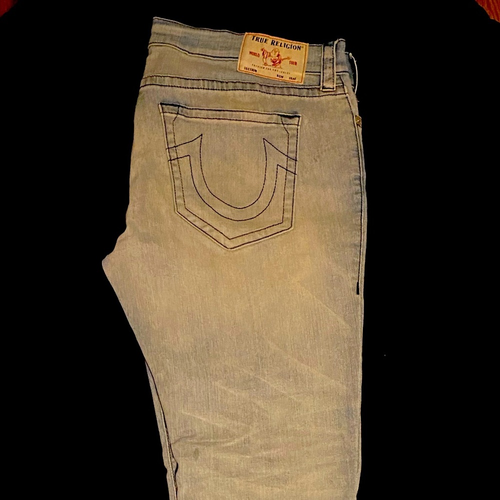 True Religion jeans light blue wash size 40 men